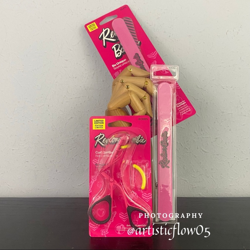 NEW! Limited Ed. Revlon x Barbie™ Lash Curler, Expert Nail Shapers, & Nail File